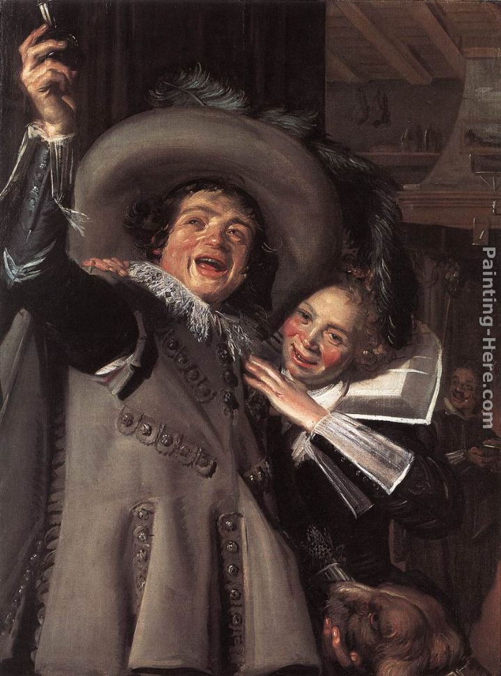 Jonker Ramp and his Sweetheart painting - Frans Hals Jonker Ramp and his Sweetheart art painting